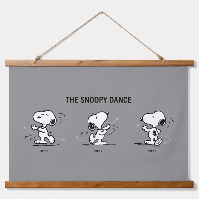 Tapisserie Suspendue cacahuètes | La Danse Snoopy (Devant)