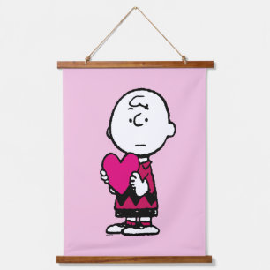 Tapisserie Suspendue cacahuètes   Saint Valentin   Heart Charlie Brown