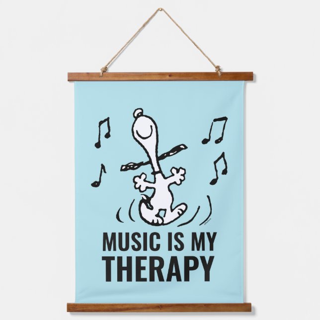 Tapisserie Suspendue cacahuètes | Snoopy Dancing (Recto)