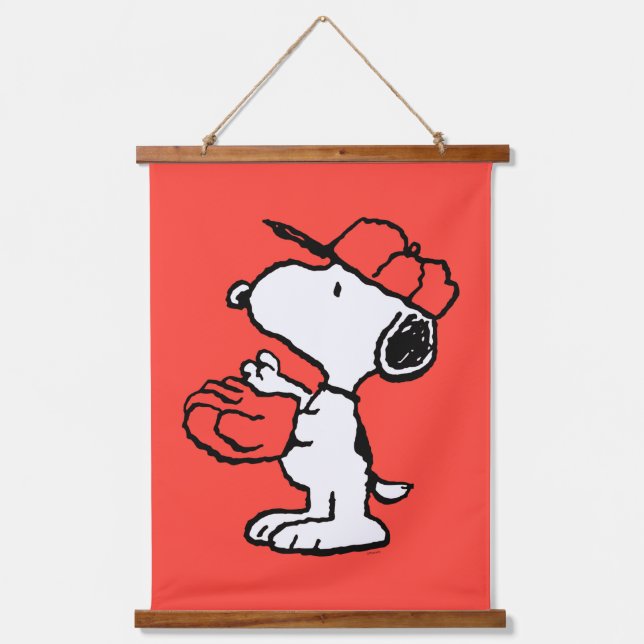 Tapisserie Suspendue cacahuètes | Snoopy Making the Catch (Recto)