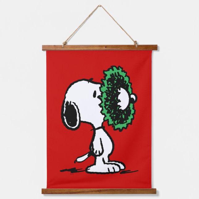 Tapisserie Suspendue cacahuètes | Snoopy pour les fêtes (Recto)