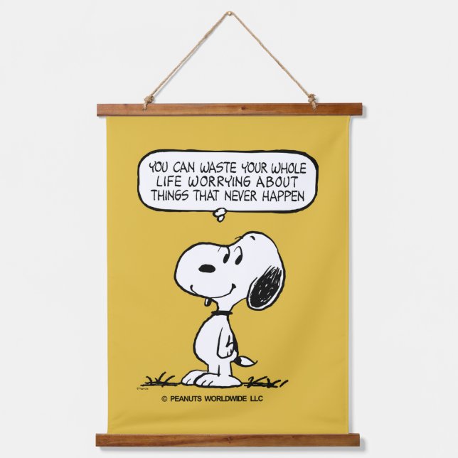 Tapisserie Suspendue cacahuètes | Snoopy Vous ne pouvez pas regarder to (Recto)