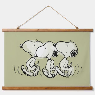 Tapisserie Suspendue cacahuètes Snoopy Walking Tall