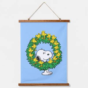 Tapisserie Suspendue cacahuètes Snoopy & Woodstock Chemise de Noël