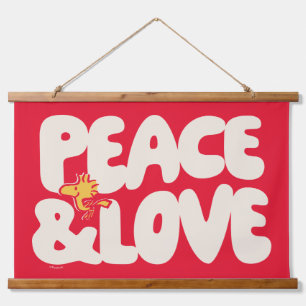 Tapisserie Suspendue cacahuètes   Woodstock Peace & Love