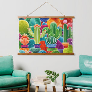 Tapisserie Suspendue Cactus à pointes Abstraits