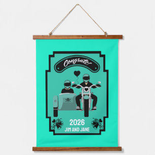 Tapisserie Suspendue Cadeaux De Mariage De Moto Pour Couple
