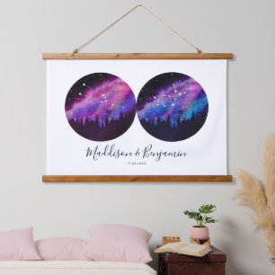 Tapisserie Suspendue Cadeaux zodiaque pour couples personnalisés Tout h