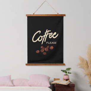 Tapisserie Suspendue Café S'il Vous Plaît Amateur de Café