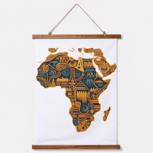 Tapisserie Suspendue Carte africaine (Recto)
