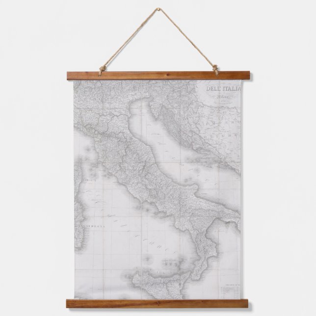 Tapisserie Suspendue Carte italienne (Recto)