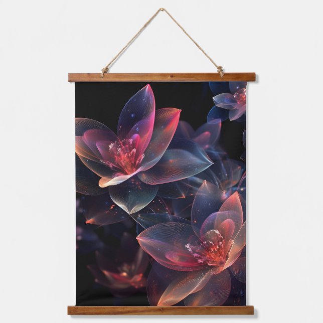 Tapisserie Suspendue Celestial Cosmic Lotus Bloom (Recto)