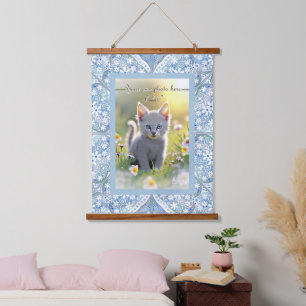 Tapisserie Suspendue Céramique Lace bleu clair