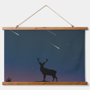 Tapisserie Suspendue cerf au clair de lune