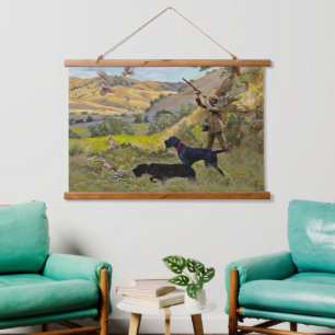 Tapisserie Suspendue Chasse à la perdrix de Chukar