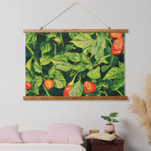 Tapisserie Suspendue Chaud Chaud Rouge Vert Chili Yummy Peppers Pepper