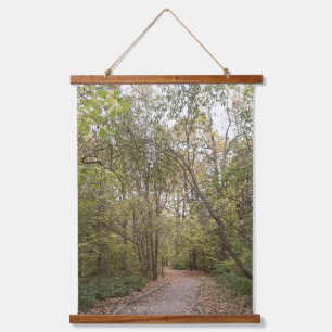 Tapisserie Suspendue Chemin forestier d'automne doré