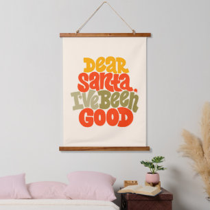 Tapisserie Suspendue Cher Père Noël, j'ai été bon design