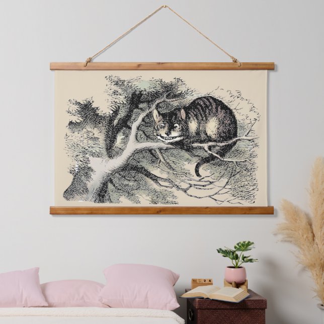 Tapisserie Suspendue Cheshire Chat Alice Wonderland Classic (Chambre à coucher)