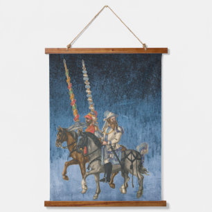 Tapisserie Suspendue Cheval vintage allemand avec Lances