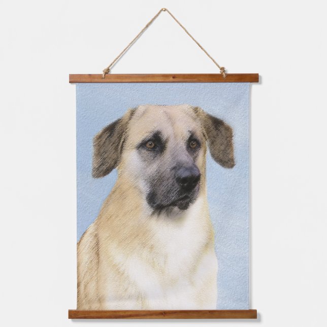 Tapisserie Suspendue Chinook (Oreilles Laissées) Peinture - Art Chien o (Recto)