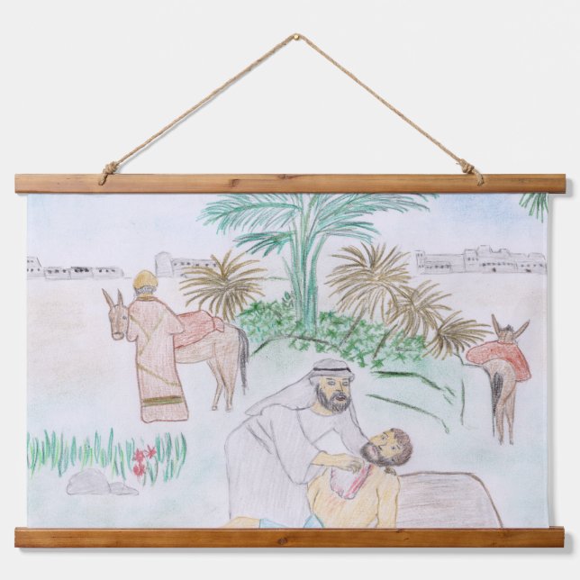 Tapisserie Suspendue Christian Artwork Le bon samaritain (Devant)