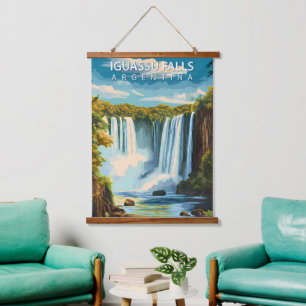 Tapisserie Suspendue Chutes d'Iguassu, Argentine – Affiche de voyage vi