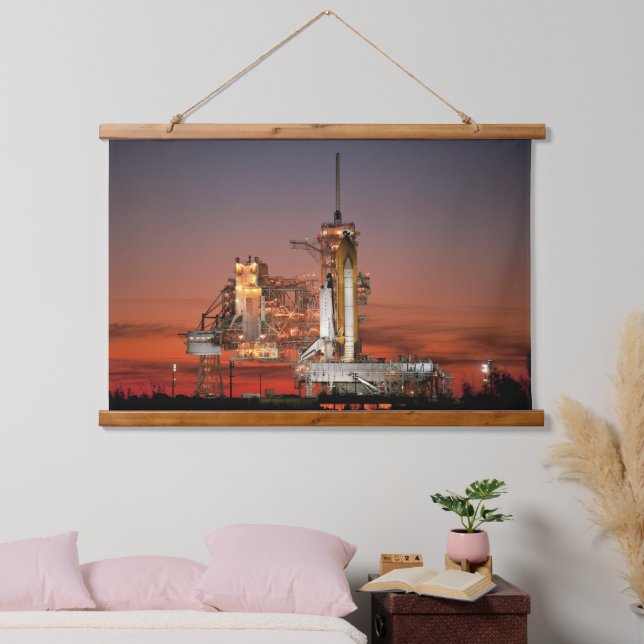 Tapisserie Suspendue Ciel rouge pour le lancement de la navette spatial (Chambre à coucher)