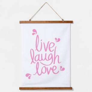 Tapisserie Suspendue Citation Motivationnelle Rire en direct