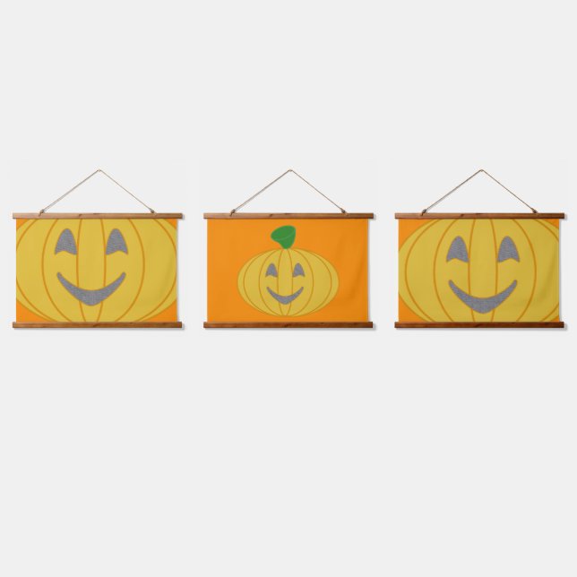 Tapisserie Suspendue Citrouille Orange (Tripler)