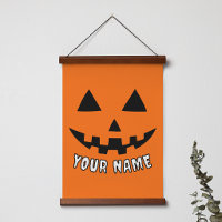 Citrouille orange personnalisée Halloween Votre no
