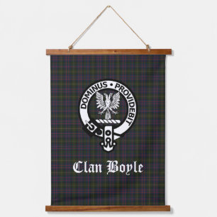 Tapisserie Suspendue Clan écossais Boyle Crest Badge & Tartan
