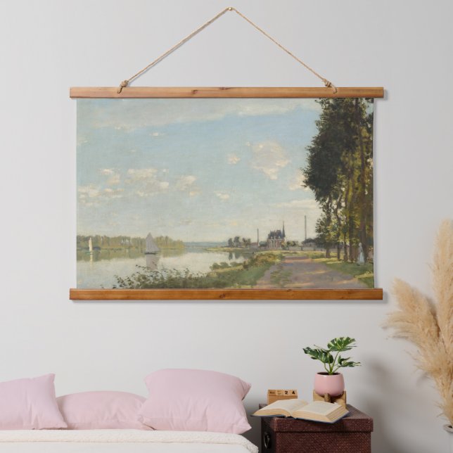 Tapisserie Suspendue Claude Monet Argenteuil Chateau Rivière (Chambre à coucher)