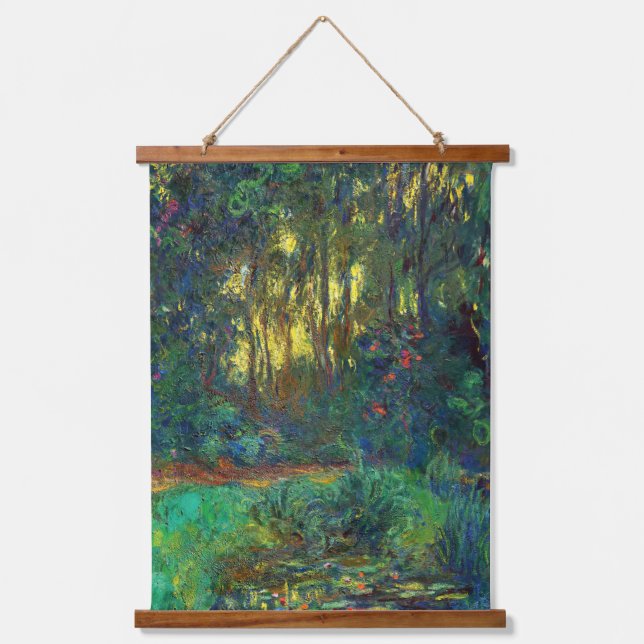 Tapisserie Suspendue Claude Monet - Coin d'un étang avec des Nénuphars (Recto)