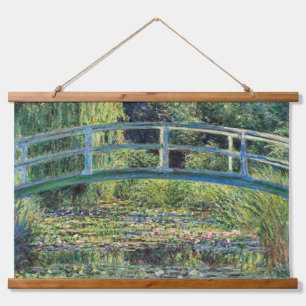 Tapisserie Suspendue Claude Monet - Etang Lily et Pont Japonais