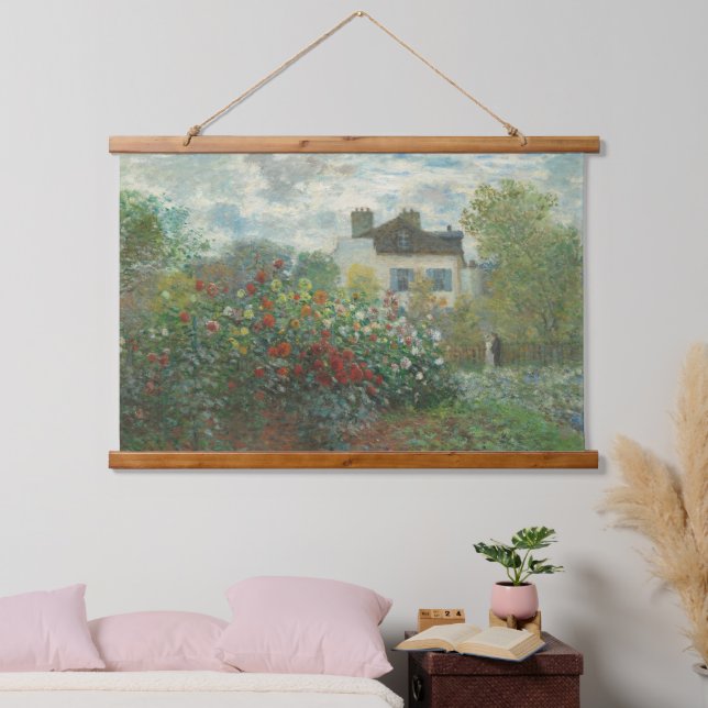Tapisserie Suspendue Claude Monet L'Artiste Jardin Le Vieux Art Françai (Chambre à coucher)
