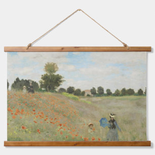 Tapisserie Suspendue Claude Monet Le Champ de coquelicots près d'Argent
