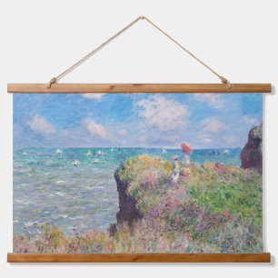 Tapisserie Suspendue Claude Monet - Promenade Cliff à Pourville