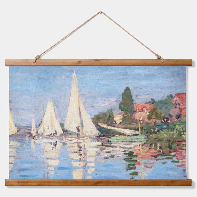 Tapisserie Suspendue Claude Monet - Regattas à Argenteuil (Devant)