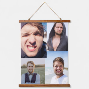Tapisserie Suspendue Collage photo Mettez votre visage sur un