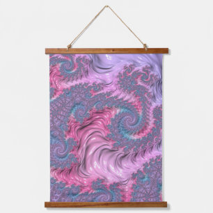 Tapisserie Suspendue Coloré Boho Hippie Groovy Trippy Pastel Fractal