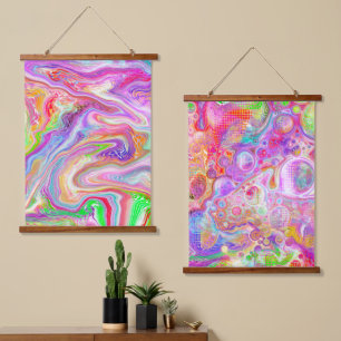 Tapisserie Suspendue Couleur Blast Marbre Fluid Art Hanging Tapestry