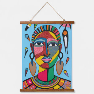 Tapisserie Suspendue couleur masque africain