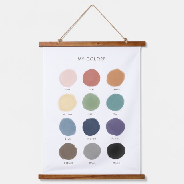 Tapisserie Suspendue Couleurs Éducatif Préscolaire Décor (Recto)