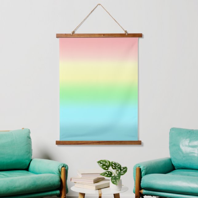 Tapisserie Suspendue Couleurs pastel abstraites Art (Salon)