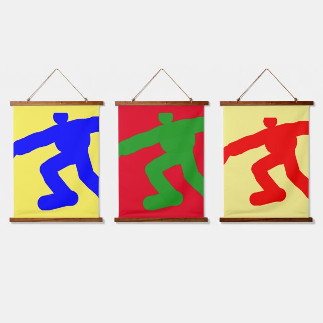 Tapisserie Suspendue Coureurs masculins série de 3 (Tripler)