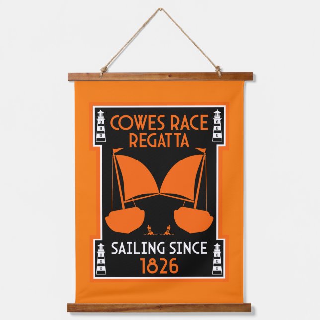 Tapisserie Suspendue Cowes île de Wight Yacht Regatta (Recto)