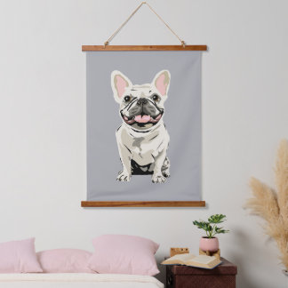 Tapisserie Suspendue Cream French Bulldog, 