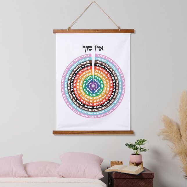 Tapisserie Suspendue Création Kabbaliste - Hébreu Queer Sefirot (Chambre à coucher)