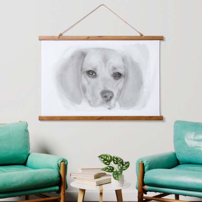 Tapisserie Suspendue Croquis beagle (Salon)